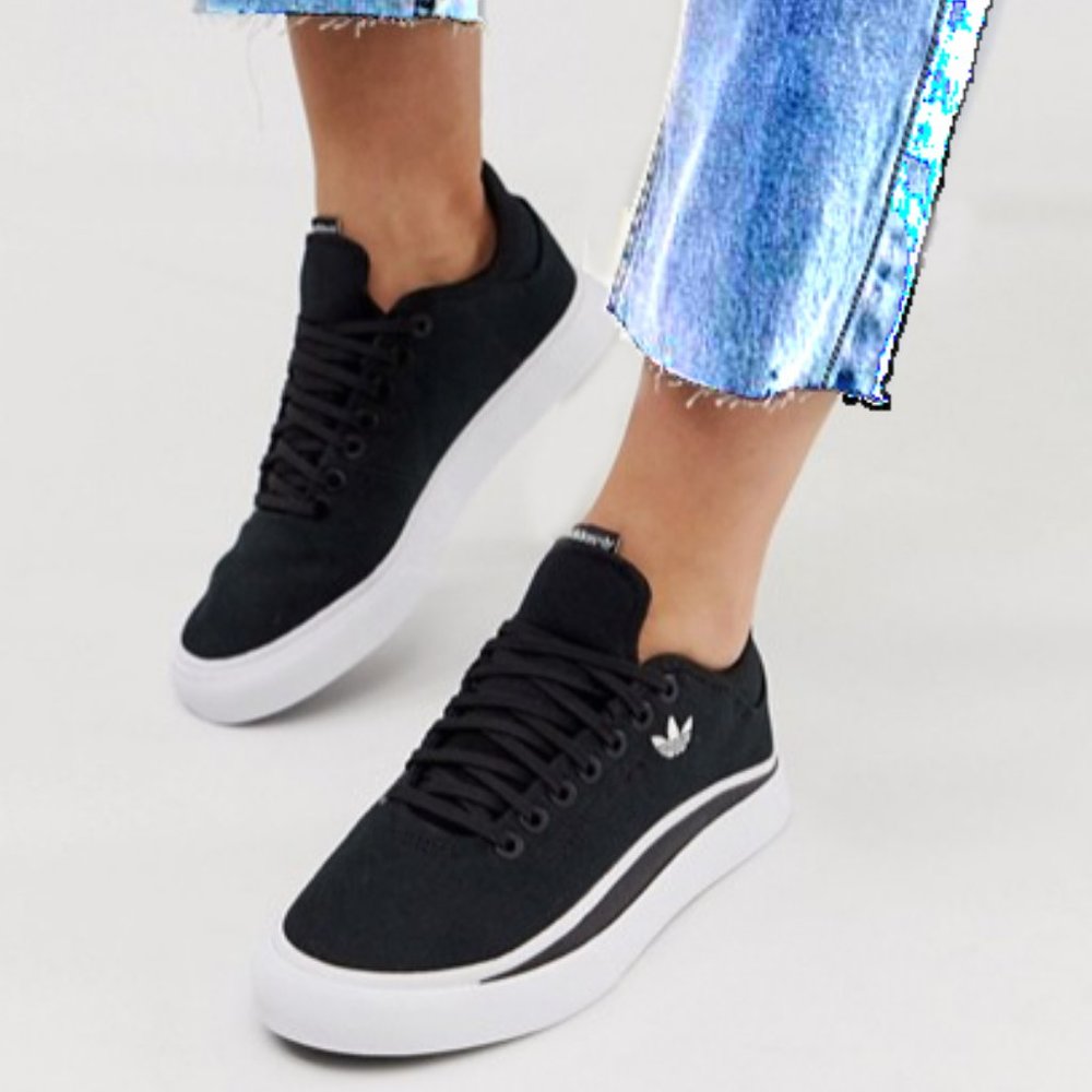 Adidas Originals B & W Men's Sneakers, 10.5